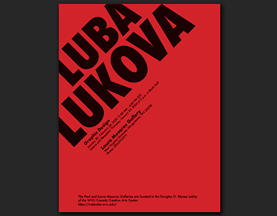 Luba Lukova mock up poster