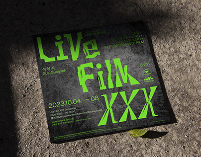 Live Film XXX | Exhibition Poster Design