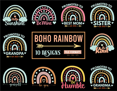 WORLD'S BEST BONHO RAINBOW SAYINGS SVG DESIGN