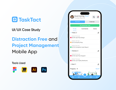 Distraction Free Project Management App case study