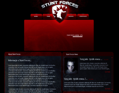 Stunt Forces Website Design