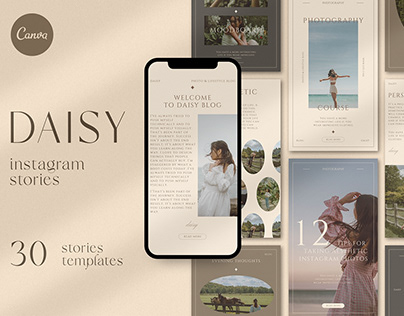Instagram stories templates | Daisy collection