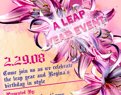 Leap Year Event Flyer