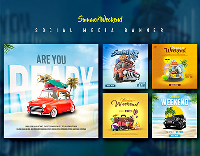 Social Media | Summer Weekend Banner | 2021