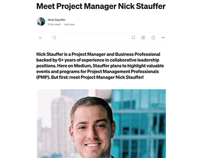 Meet Project Manager Nick Stauffer
