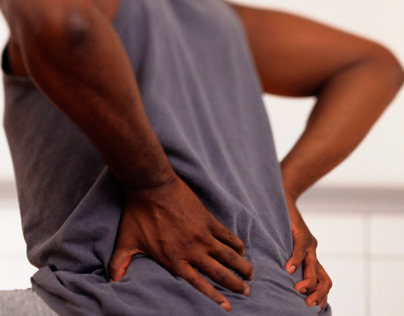 Unbranded print campaign—AS back pain