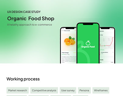 UX Case Study- Organic food Shop