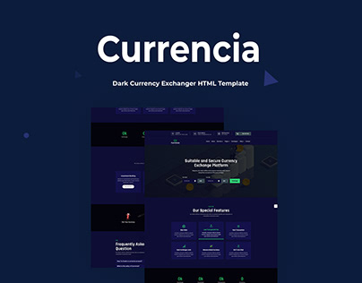 Currencia - Dark Currency Exchanger HTML Template