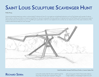 STL Sculpture Scavenger Hunt Illustration