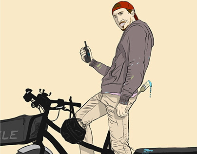 Bike share employee portrait