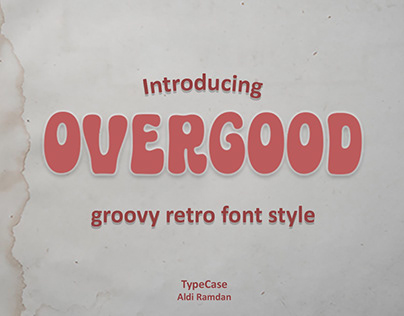 overgood groove retro font style