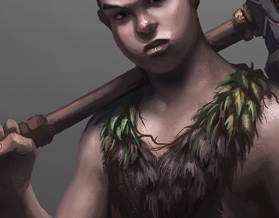 Character Illustration : 'Dirk' for a fantasy book