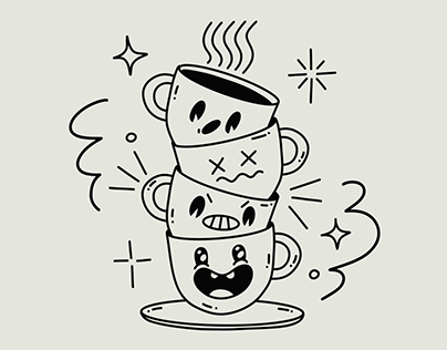 Coffee Cartoon Illustration