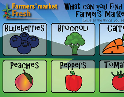 Farmers' Market Fresh Children's Challenge Cards