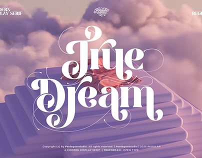 True Dream | Stylistic Display Font