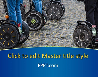 Driving Segway PowerPoint Presentation Template