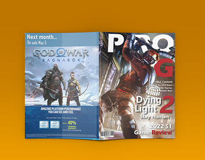 Gaming Magazine Layout Design - ProG