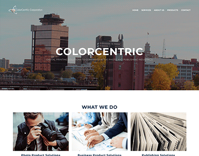 ColorCentric Paralax Custom WordPress Site