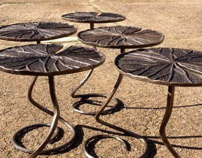 Bronze Lily Pad tables