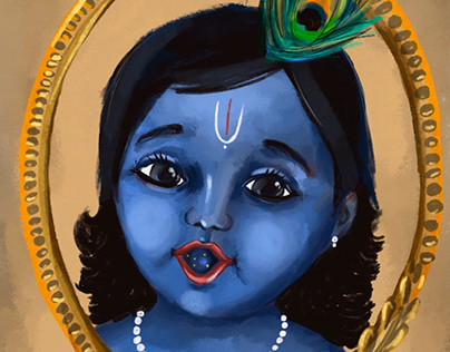Little Krishna- Balaram -Radha