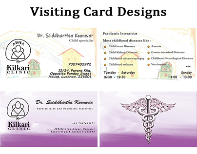 CLIENT WORK - Visiting Cards for Doctors
