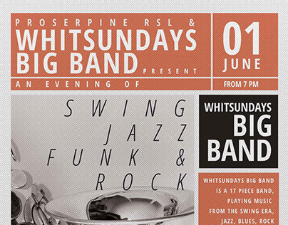 Whitsundays Big Band Poster