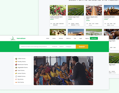 Farmers Marketplace web ui - Hamrakisan