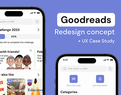 Goodreads redesign/UX case study