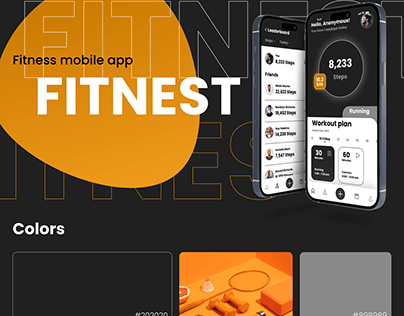 Fitnest Fitness mobile app design