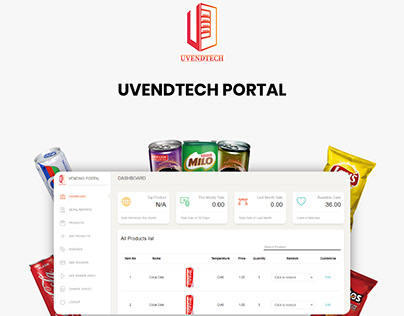 Vending Machine Web Portal