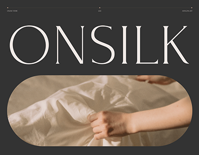 Onsilk textile store website design
