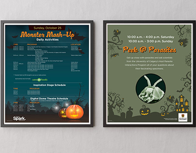 Halloween Posters for TELUS Spark