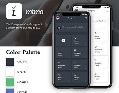 Mimo UI - Todo list app
