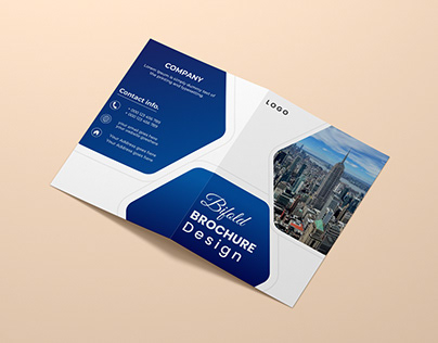 Corporate bifold brochure template