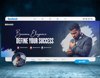 Professional Facebook Cover Design with free mockup