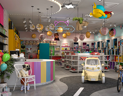 3D interior Design for SURPRIESES Store