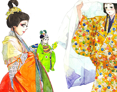 /2012-2013 Year/Japanese kimono history illustrations.
