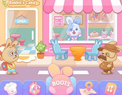 IDLE GAME | Rabbit's cake restaurant
