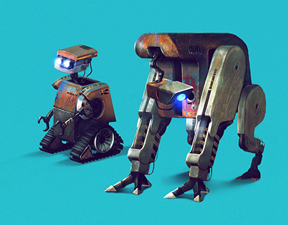 Concept Art - Robot Set