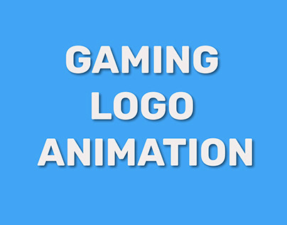 Gaming Logo animation By after Effect