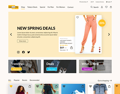 WEB DESIGN UI/UX, Shop Fashion