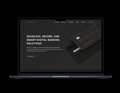 GigaBank Digital Banking Web Design