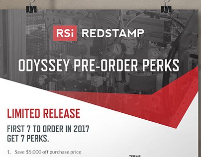 RED Stamp marketing materials