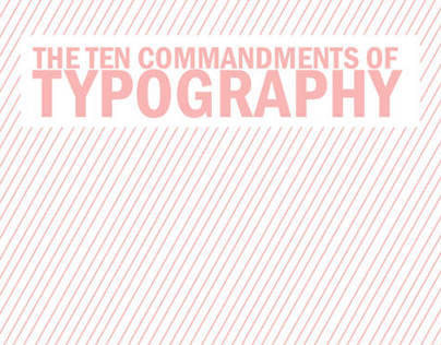 Ten Commandments of Typography: Redesign
