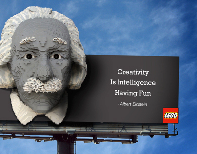 Lego Outdoor Board Campaign With Concept Sketches