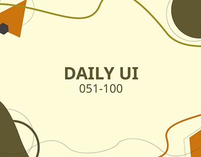 Daily UI | 051-100