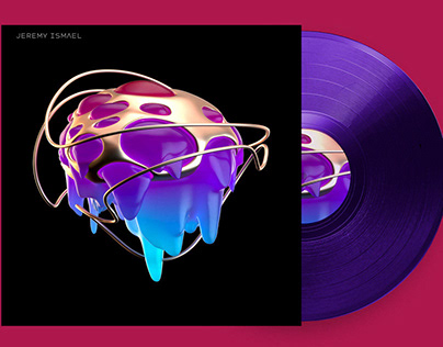 Vinyl Cover and Packaging Mockup