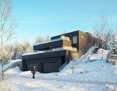 CGI: Residential building in Switzerland