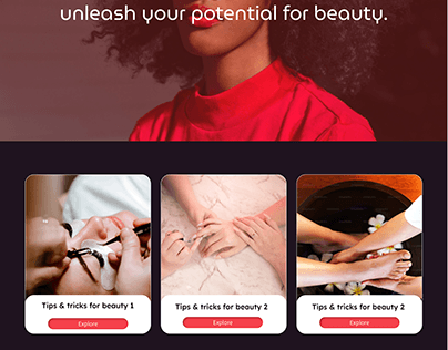 Project thumbnail - Beauty School landing page redsign