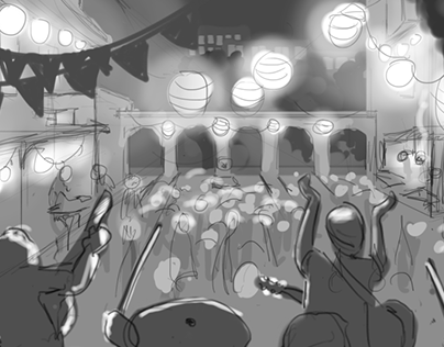 3FM Block party storyboard